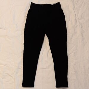 Insulated Black High-Waisted Leggings
